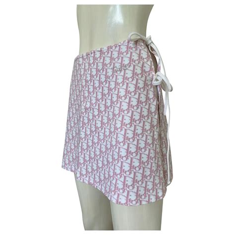 pink dior monogram skirt|christian Dior skirts.